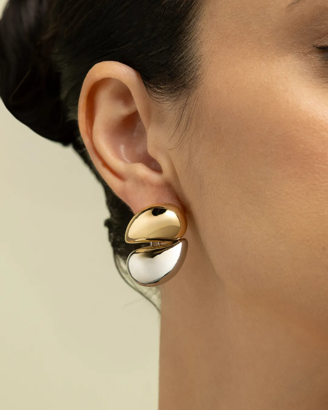 Imagem de Brinco Orgânico Elegante Dois Banhos